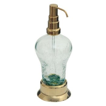 Aksy 7130 Setüstü Sıvı Sabunluk Pvd Mat Gold C cam