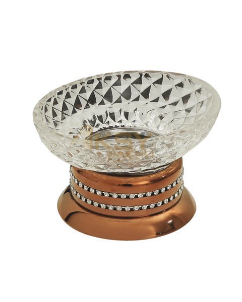 Aksy 7860 Eldorado Setüstü Sabunluk Pvd Rose B.Cam