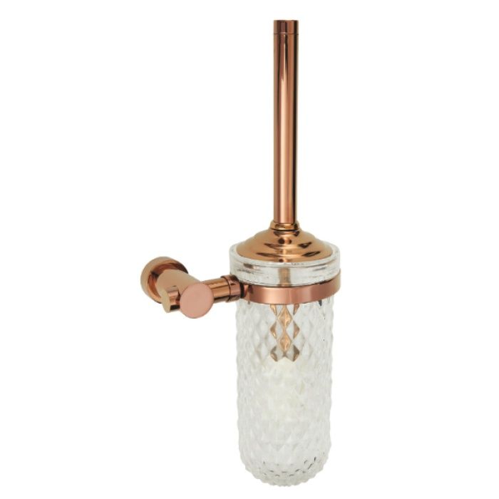 Aksy 8505 Utopic Montajlı Klozet Fırçası B cam Pvd Rose