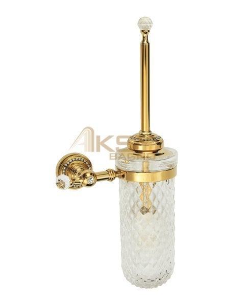 9205 Montajlı Klozet Fırçası PVD Gold - B Cam