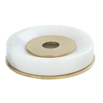 Aksy 9060 Sabunluk Pvd Gold Doğal Taş Beyaz D/T/B