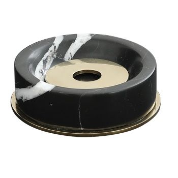 Aksy 9060 Sabunluk Pvd Gold Doğal Taş Siyah D/T/S