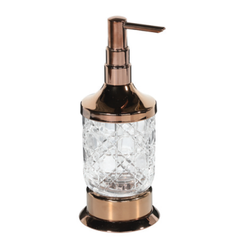 Aksy 4130 Setüstü Sıvı Sabunluk Pvd Rose B/A Cam
