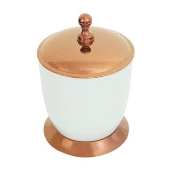 Aksy 6226 Porselen Çöp Kovası Pvd Rose