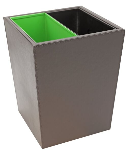 Aksy 4726/2 Çöp Kovası Deri Kahverengi
