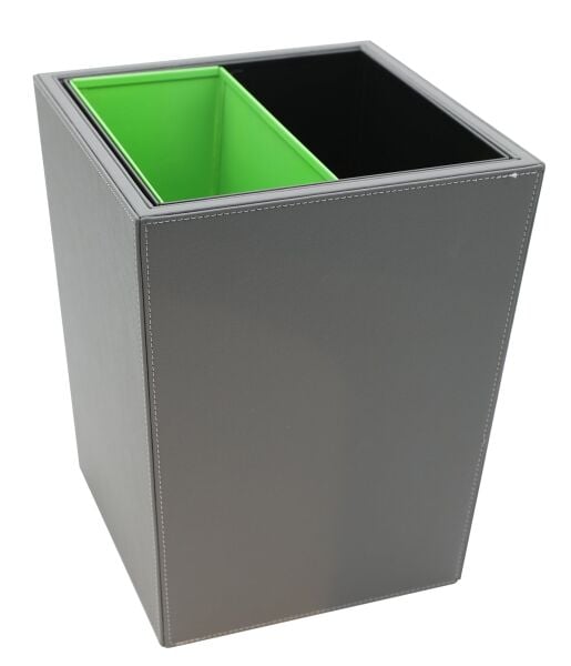 Aksy 4726/2 Çöp Kovası Deri Gri