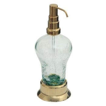 Aksy 7130 Setüstü Sıvı Sabunluk Pvd Mat Gold  C cam