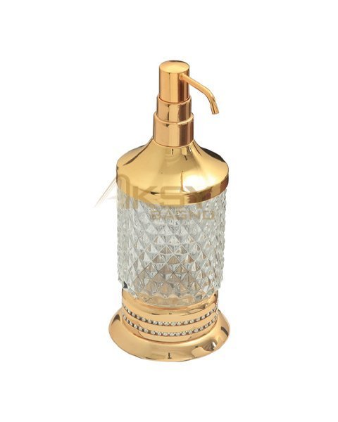 Aksy 7830 Eldorado Setüstü Sıvı Sabunluk Pvd Gold B.Cam
