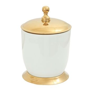 Aksy 6226 Porselen Çöp Kovası Pvd Mat Gold