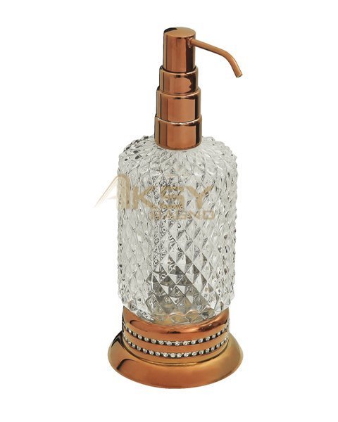 Aksy 7830 Eldorado Setüstü Sıvı Sabunluk Pvd Rose B.Cam