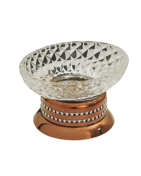 Aksy 7860 Eldorado Setüstü Sabunluk Pvd Rose B.Cam