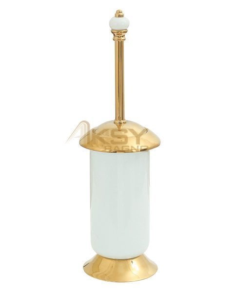 Aksy 8432 Fantasia Porselen Klozet Fırçası Pvd Gold