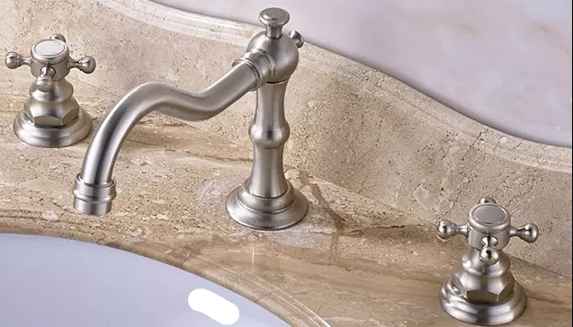 3 Delikli Mat Krom Lavabo Bataryası B220