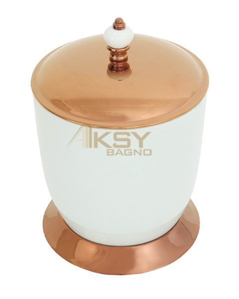 8426 Fantasıa Porselen Çöp Kovası PVD Rose