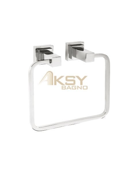 Aksy 8104 Kubıca Halka Havluluk Chrome