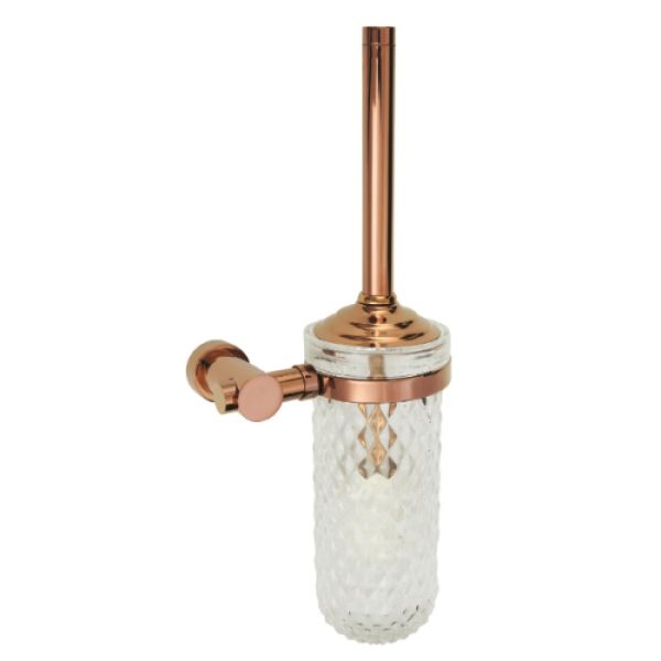 Aksy 8505 Utopic Montajlı Klozet Fırçası B cam Pvd Rose