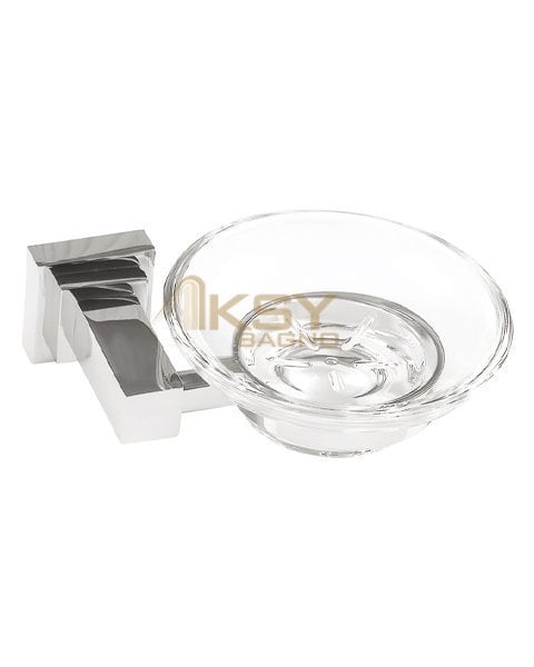 Aksy 8107 Kubıca Montajlı Sabunluk Chrome