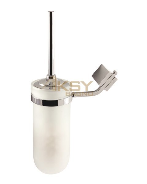 Aksy 9105 Square Montajlı Klozet Fırçası Chrome