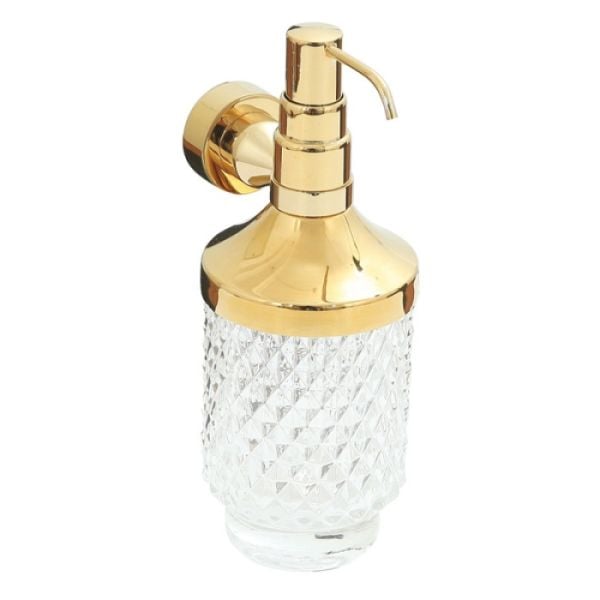 8514 Montajlı Sıvı Sabunluk B cam Pvd Gold