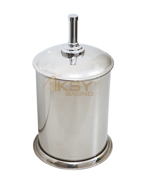 Aksy 3426 Straıght Metal Çöp Kovası Chrome