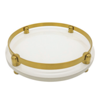 Aksy 4341 Sunum Tepsisi Pvd Mat Gold D/D/G