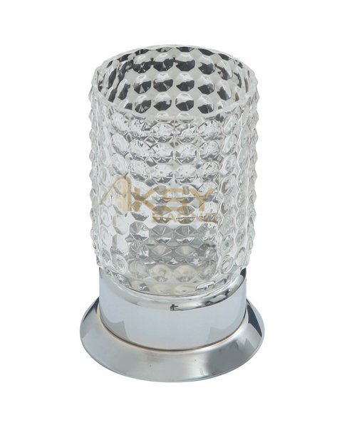 Aksy 8250 Venezıa Diş Fırçalık Chrome Optik Cam