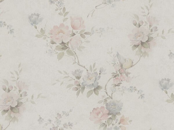 Satin Flowers Duvar Kağıdı