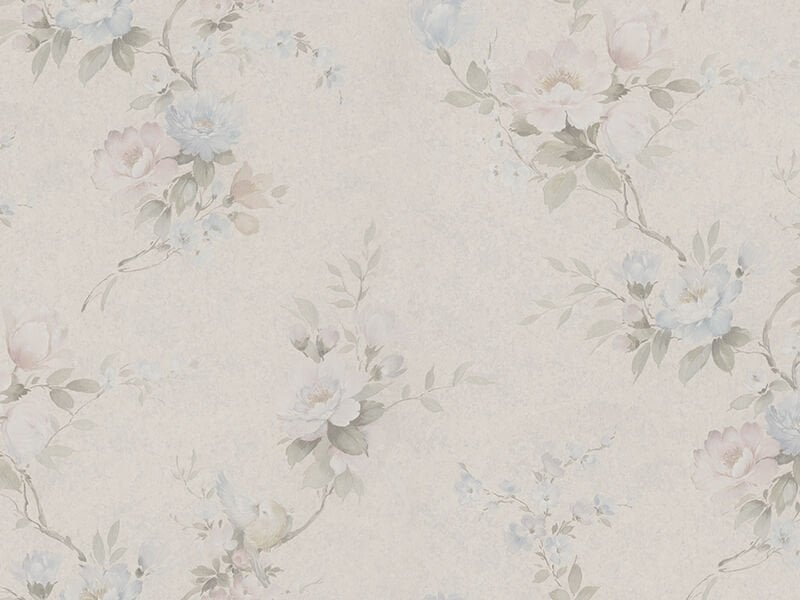 Satin Flowers Duvar Kağıdı