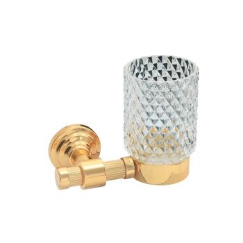 5506 Montajlı Diş Fırçalık Pvd Gold B cam