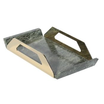 Aksy 2041 Çok Amaçlı Tepsi Pvd Gold Mermer Spider