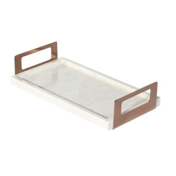 Aksy 4041 Çok Amaçlı Tepsi Pvd Rose Mermer Bej