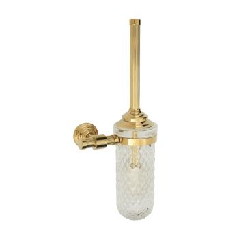 5505 Montajlı  Klozet Fırçası Pvd Gold B Cam
