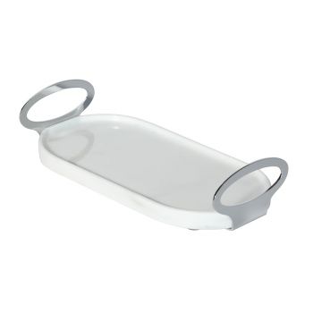 Aksy 3041 Çok Amaçlı Tepsi Chrome Mermer Carrara