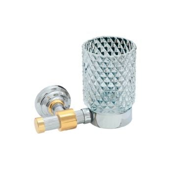 5506 Montajlı Diş Fırçalık Chrome Pvd Gold B cam