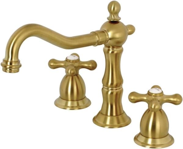3 Delikli Saten Gold Lavabo Bataryası