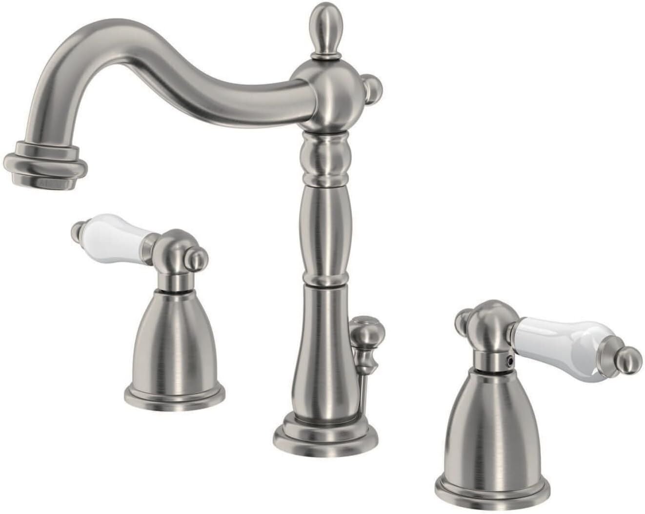3 Delikli Saten Krom Lavabo Bataryası