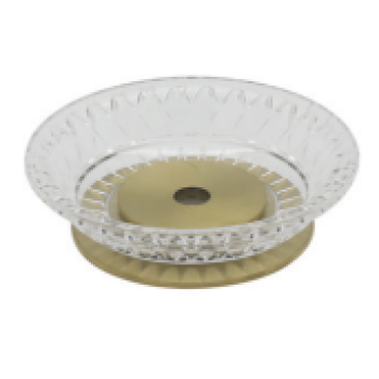 Aksy 3460 Setüstü Sabunluk Pvd Mat Gold K.Model B Cam