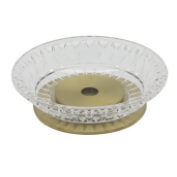 Aksy 3460 Setüstü Sabunluk Pvd Mat Gold K.Model B Cam