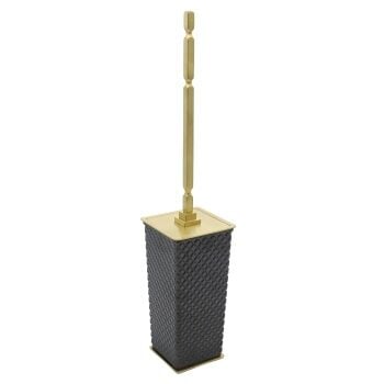 Aksy 8132 Siyah Boyalı Pvd Mat Gold Klozet Fırçası D/D/B