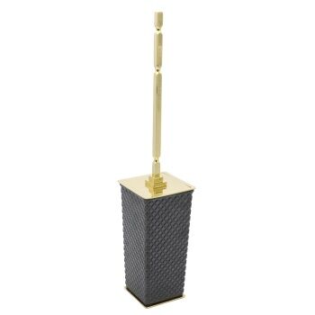 Aksy 8132 Siyah Boyalı Pvd Gold Klozet Fırçası D/D/B