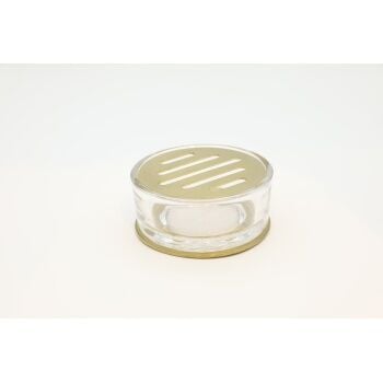Aksy 4460 Pvd Gold Setüstü Sabunluk  Düz Cam