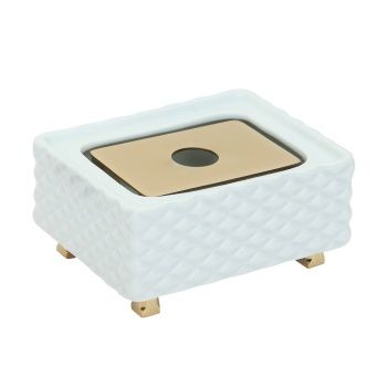 Aksy 8160 Setüstü Sabunluk Pvd Rose Porselen