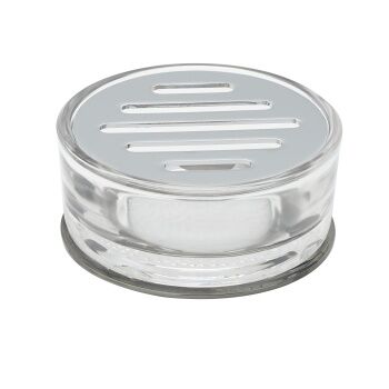 Aksy 4360 Chrome Setüstü Sabunluk  Düz Cam