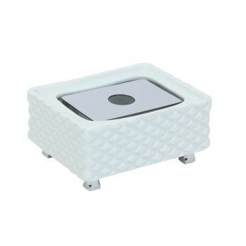 Aksy 8160 Setüstü Sabunluk Chrome  Porselen