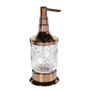 Aksy 4130 Setüstü Sıvı Sabunluk Pvd Rose B/A Cam