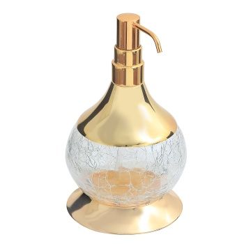 Aksy 7530 Setüstü Sıvı Sabunluk Pvd Gold C Cam