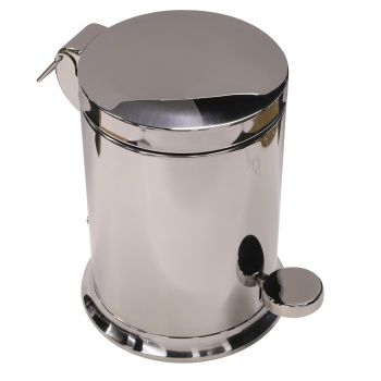 Aksy 6326 Pedallı Çöp Kovası Chrome