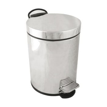 Aksy 2102 Pedallı Çöp Kovası Chrome 5 Lt