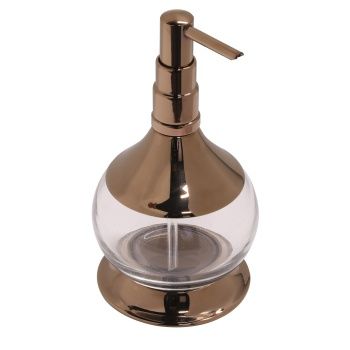 Aksy 5630 Setüstü Sıvı Sabunluk Pvd Rose D Cam