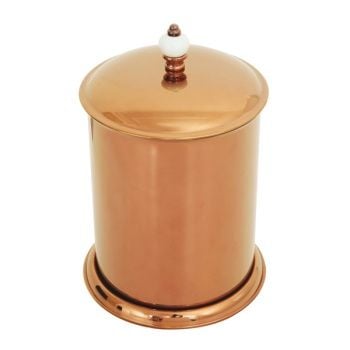 Aksy 8426 Fantasia Metal Çöp Kovası Mat Rose